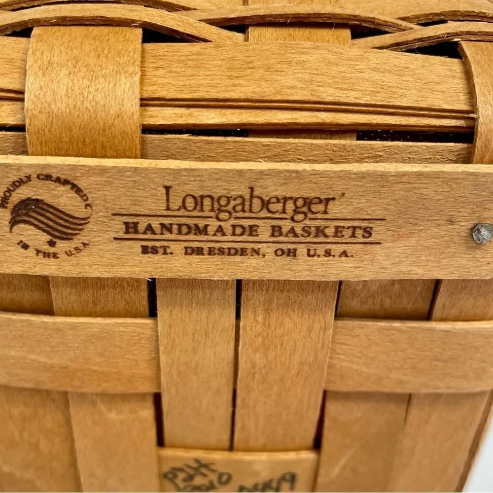 VINTAGE 4” LONGABERGER BERRY BASKET LINER AND PROTECTOR 2010